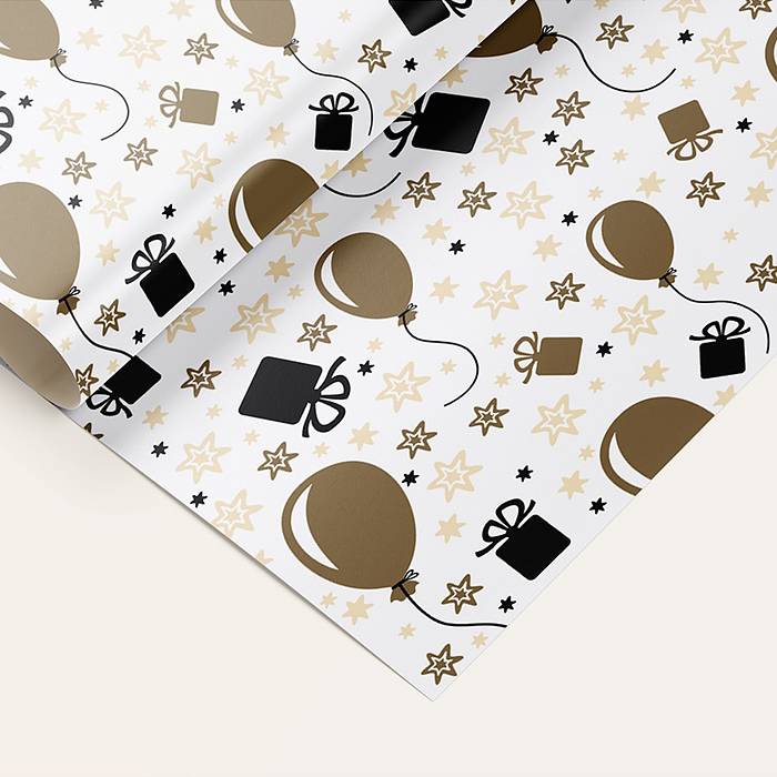 Упаковочная бумага. Современная коллекция, в ассортименте (70х100, 10л, 5+0, 5 диз ) 