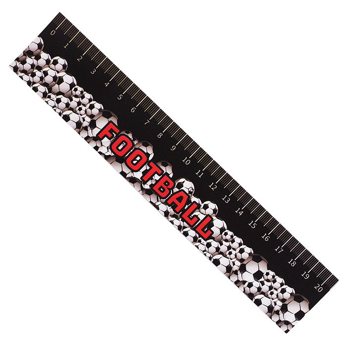 Закладка-линейка 20 см "Футбол"