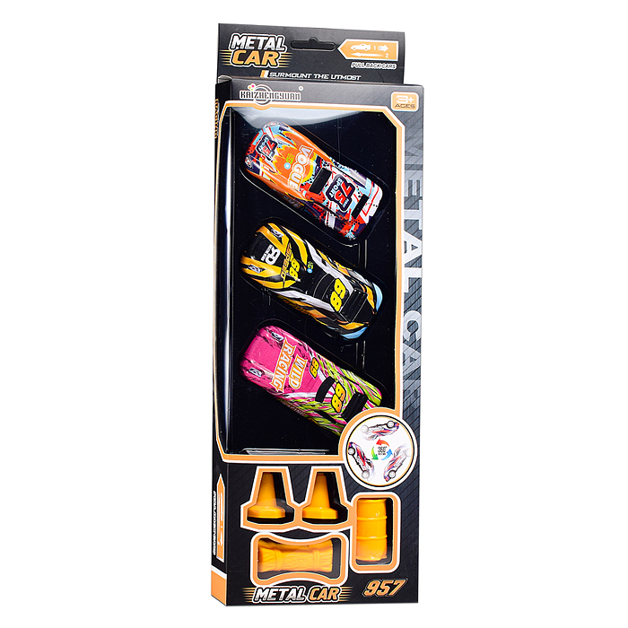 Набор машин KZ957-090 "Ветер в колесах" металл, в коробке