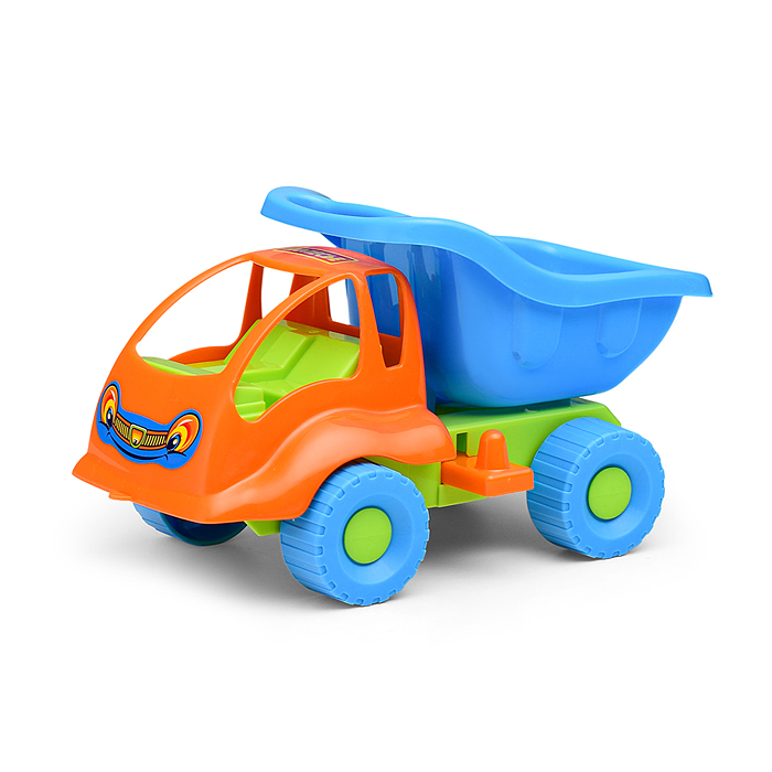 Набор №56: "Муравей", автомобиль-самосвал + ведро-крепость малое, лопатка малая №3, грабельки малые 
