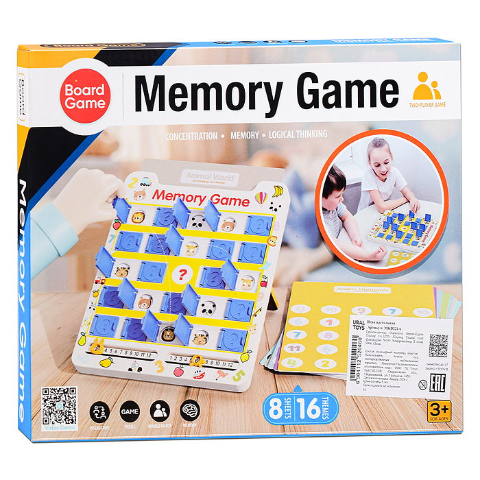 Игра настольная MKD221A "Веселые зверюшки" в коробке