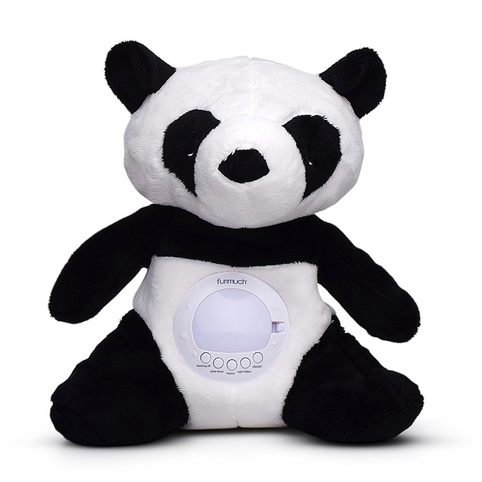 Медведь FM666-77 "Плюшевая панда" свет, звук, в коробке