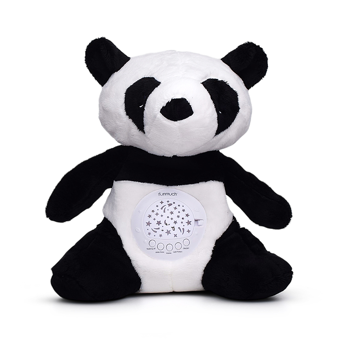 Медведь FM666-77 "Плюшевая панда" свет, звук, в коробке