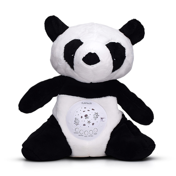 Медведь FM666-77 "Плюшевая панда" свет, звук, в коробке