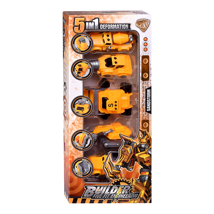 Робот HF777-1 трансформирующийся в спец технику, в коробке