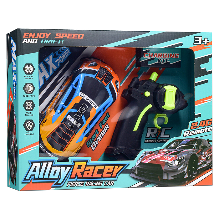 Машина 983-8A "Молния-2"  р/у, 27 MHz. в коробке  