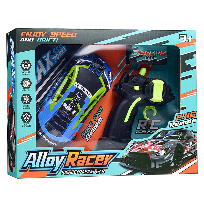 Машина 983-8A "Молния-2"  р/у, 27 MHz. в коробке  