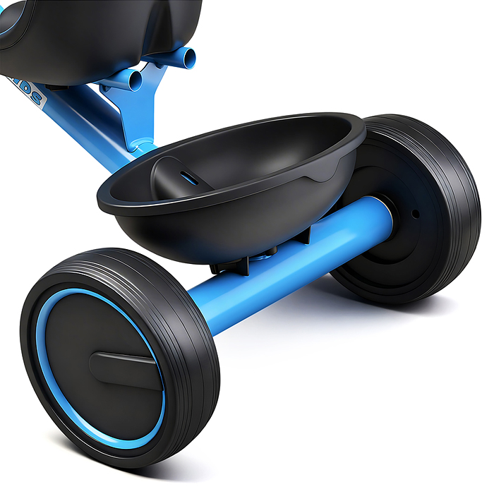 Велосипед трехколесный Rocket 2026, колеса EVA 10"/8", цвет синий