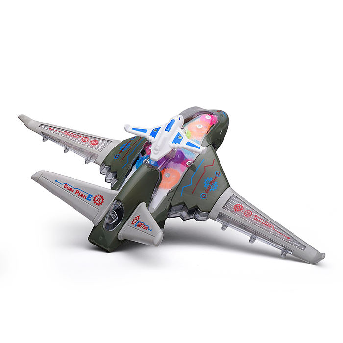 Самолет 8815 "Веселый полет" на батарейках, в коробке