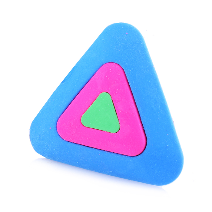 Ластик из синтетического каучука 50х46х13мм, цвета в ассортименте, в индивидуальной упаковке