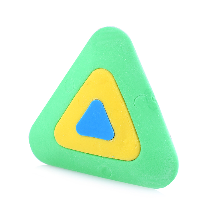 Ластик из синтетического каучука 50х46х13мм, цвета в ассортименте, в индивидуальной упаковке