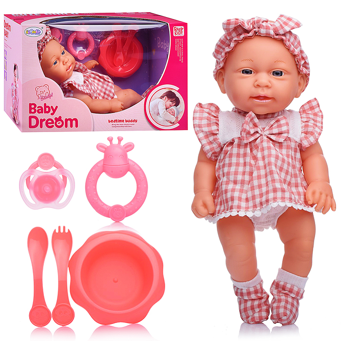 Пупс L-2411B "Мила" с аксессуарами, в коробке