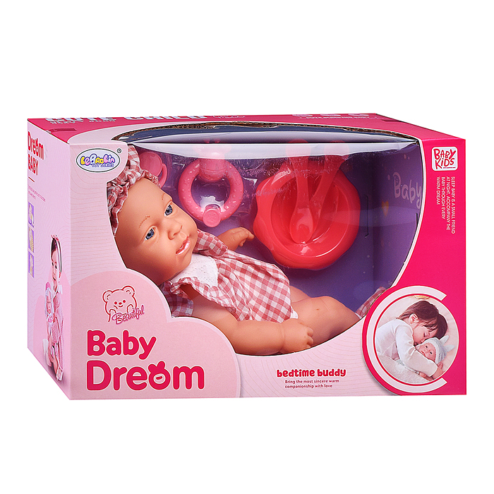 Пупс L-2411B "Мила" с аксессуарами, в коробке