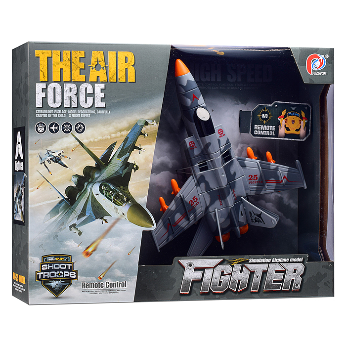 Самолет PY198-10A "Истребитель" р/у, 27 MHz, в коробке 