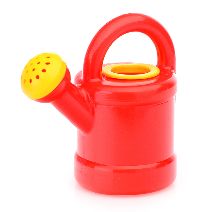 Песочный набор в корзинке "Садовый " ( 4 формочки, совок, грабли, леечка )