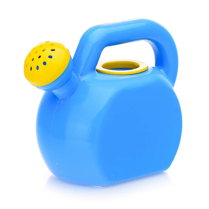 Песочный набор в корзинке "Садовый " ( 4 формочки, совок, грабли, леечка )