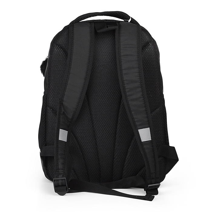 Рюкзак школьный (чёрный - фуксия)