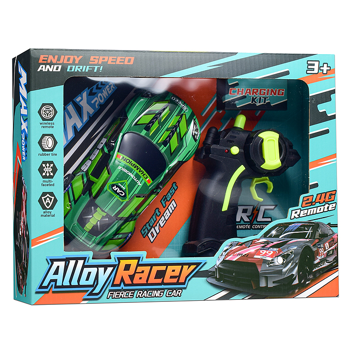 Машина 983-9A "Молния-1"  р/у, 27 MHz. в коробке