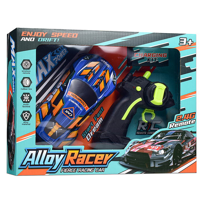 Машина 983-9A "Молния-1"  р/у, 27 MHz. в коробке