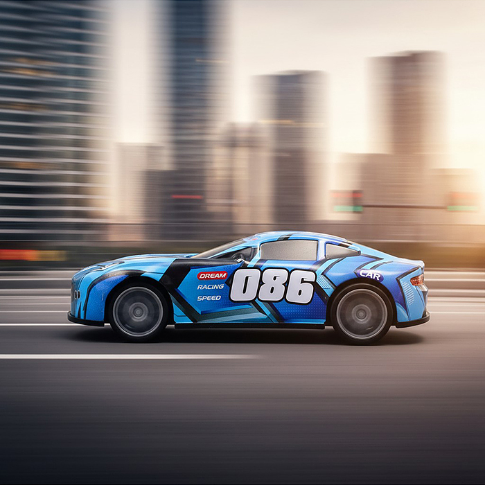 Машина 983-9A "Молния-1"  р/у, 27 MHz. в коробке