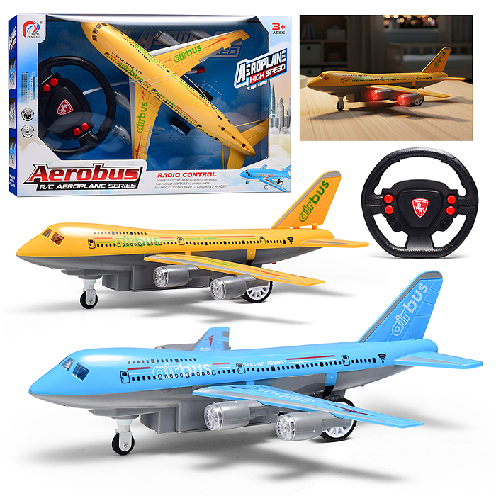 Самолет PY196-25 "Боинг" р/у, 27 MHz, свет, аккум, в коробке