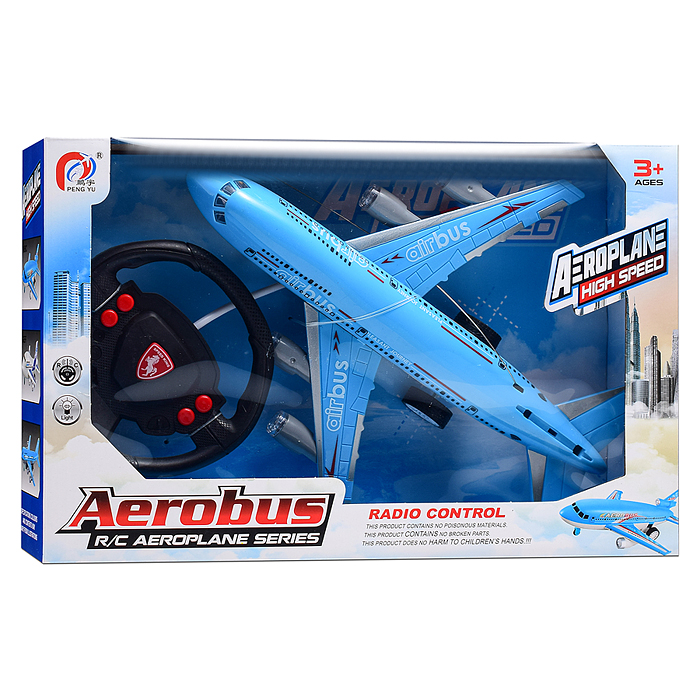 Самолет PY196-25 "Боинг" р/у, 27 MHz, свет, аккум, в коробке