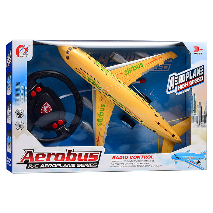 Самолет PY196-25 "Боинг" р/у, 27 MHz, свет, аккум, в коробке