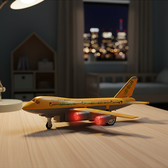 Самолет PY196-25 "Боинг" р/у, 27 MHz, свет, аккум, в коробке