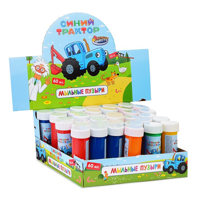 Мыльные пузыри "Синий трактор" 60мл.