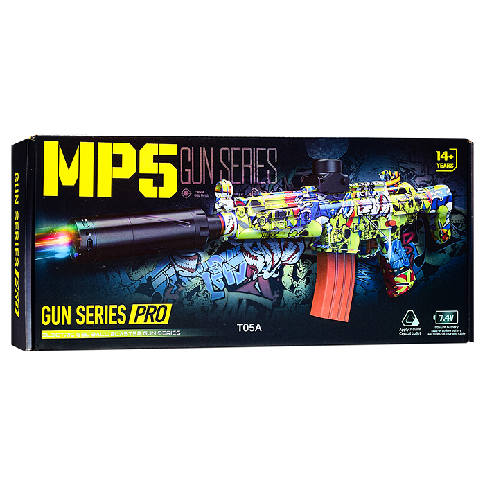 Автомат T05C "Штурм" стреляет гелевыми пулями, в коробке