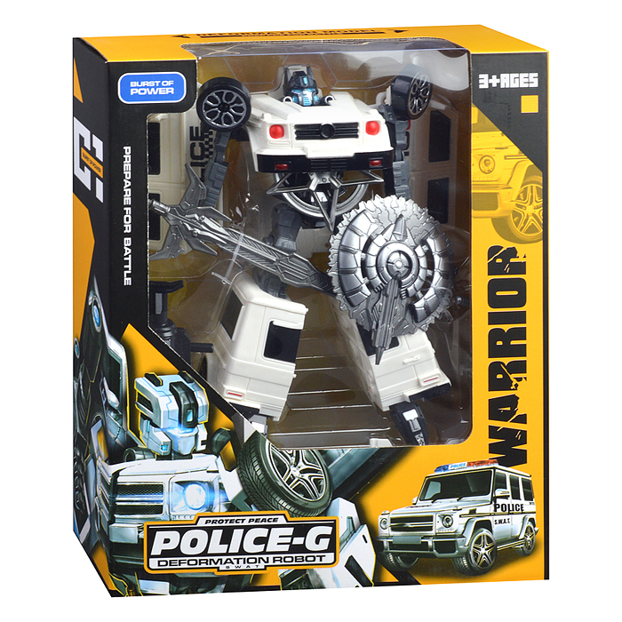 Робот HF9189AB трансформирующийся в полицейскую машину, в коробке