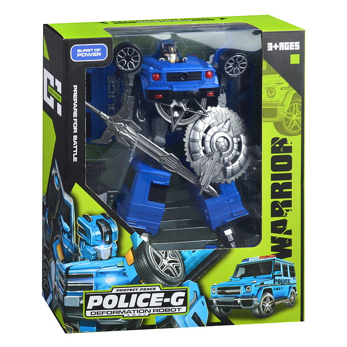 Робот HF9189AB трансформирующийся в полицейскую машину, в коробке