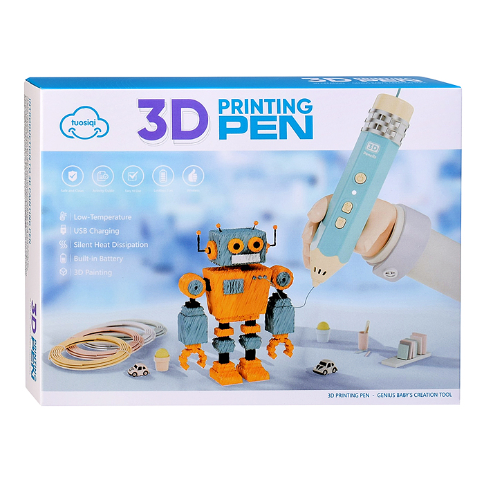 Набор для рисования T66-38A "Робот" с 3Д ручкой, в коробке