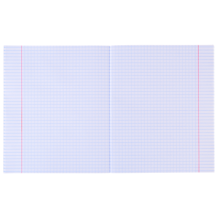 Тетрадь 48 л. клетка "Голубой" обл. однотонная тониров. 