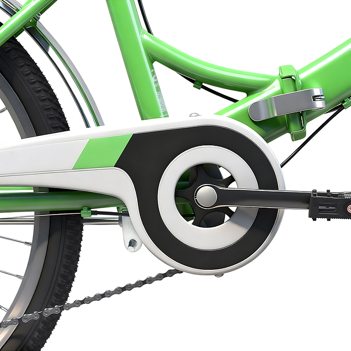 Велосипед 24" Rocket City Fold S 24, цвет зеленый, размер 16"