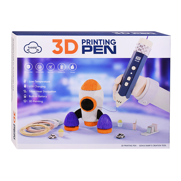 Набор для рисования T66-41A "Ракета" с 3Д ручкой, в коробке