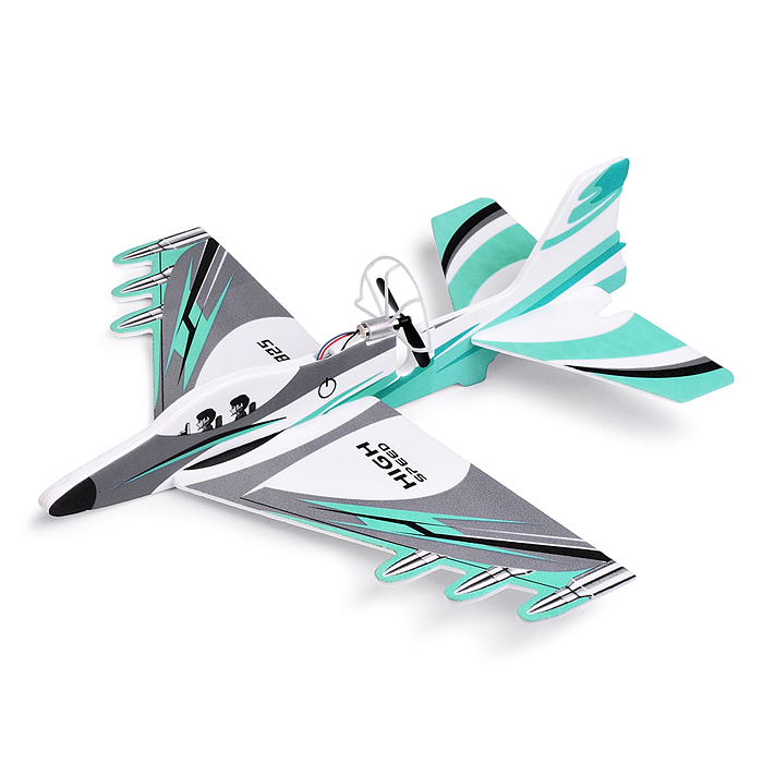 Самолет BJF082-2 "Воздушное судно-2" цвет (зеленый), в коробке