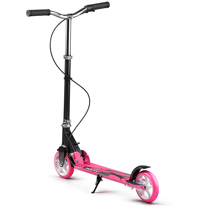 Самокат 2-х колесный R0222 ROCKET,колеса PU/ 145 мм,ABEC 7, розовый (в пакете)