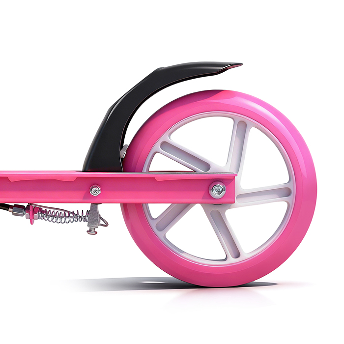 Самокат 2-х колесный R0222 ROCKET,колеса PU/ 145 мм,ABEC 7, розовый (в пакете)