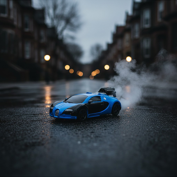 Машина 986-3A "Машина-робот 2" р/у, 27 MHz, со спреем, с акккум., в коробке 