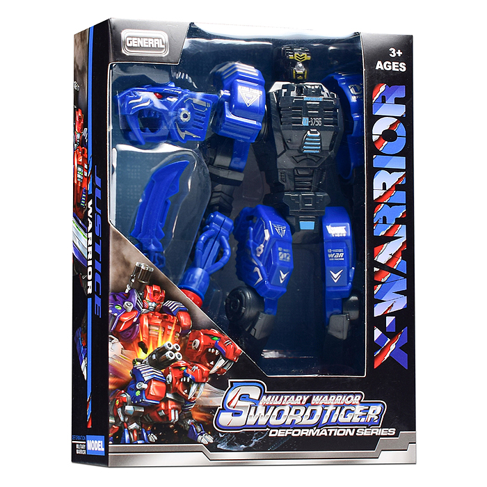 Робот HF9989-17AB трансформирующийся в леопарда и волка, в коробке