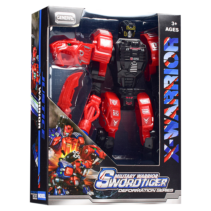 Робот HF9989-17AB трансформирующийся в леопарда и волка, в коробке