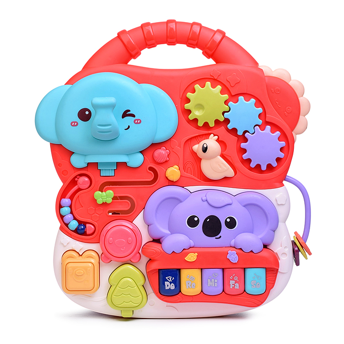 Столик развивающий 668-18 "Коала и слоник" 3 в 1 в коробке