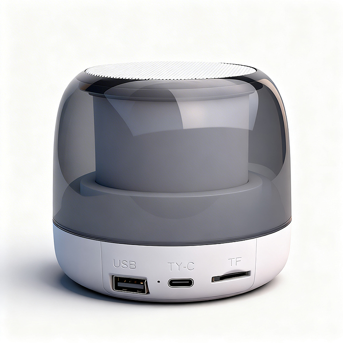 Светильник-колонка RGB "Световая симфония" в коробке (цвет белый)