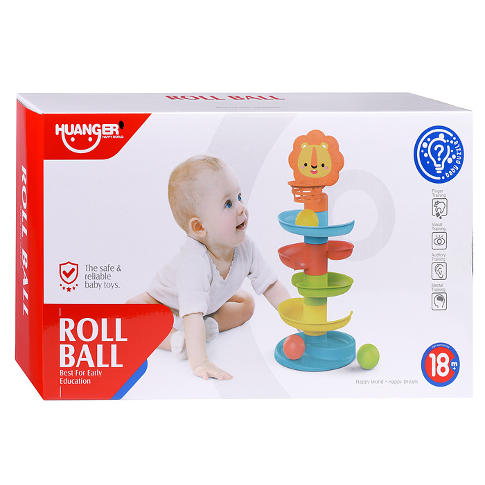 Развивающая игрушка горки HE8067 "Милый львенок" в коробке