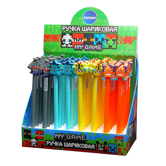 Ручка шариковая "My game", 0,7 мм, микс 4 вида
