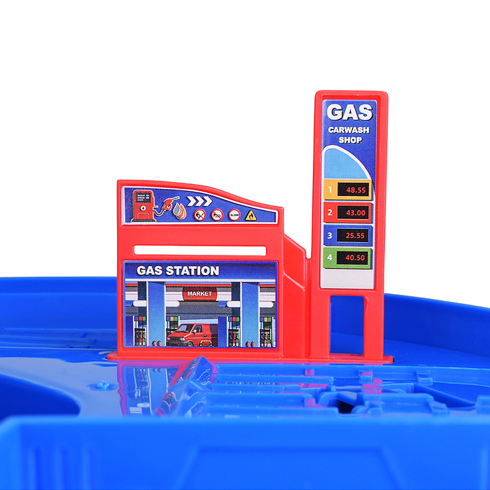 Парковка 69950A "Сити-паркинг" 1 металлическая машина в наборе, (свет, звук) в коробке