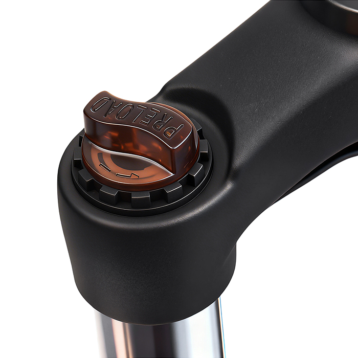 Вилка амортизационная 29" стальная, ход 70мм, под диск. торм. шток 1-1/8 210мм, прямой шток, черная