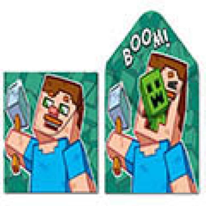 Папка-конверт на кнопке А4, пластик, "My game Огурец" 180 мкм, двусторонняя печать