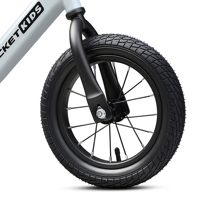 Беговел 12" Rocket R0043NEW-GR, колеса надувные, цвет серый 